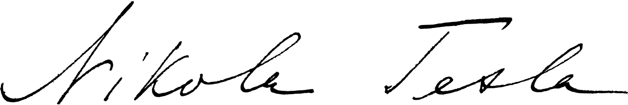 nikola tesla signature 1900.svg